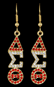 DST Crystal Earrings in Gold